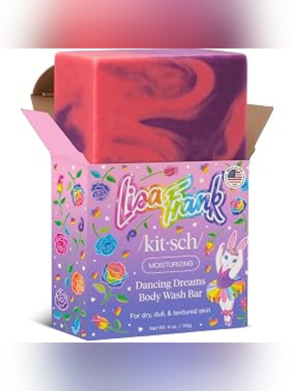 Lisa Frank x Kitsch Dancing Dreams Body Wash Bar